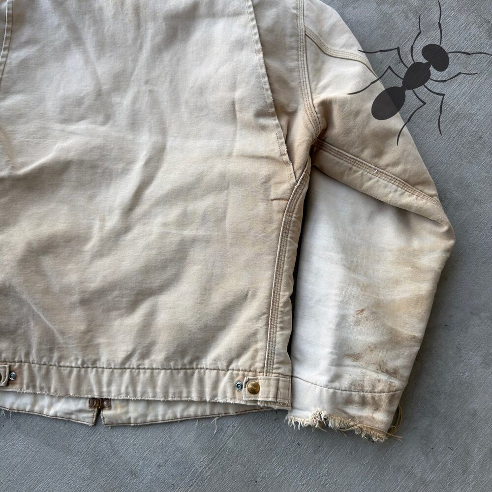 Carhartt faded brown Detroit work wear jacket - Picture 8 of 8